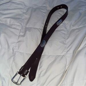 Kids ole miss leather belt